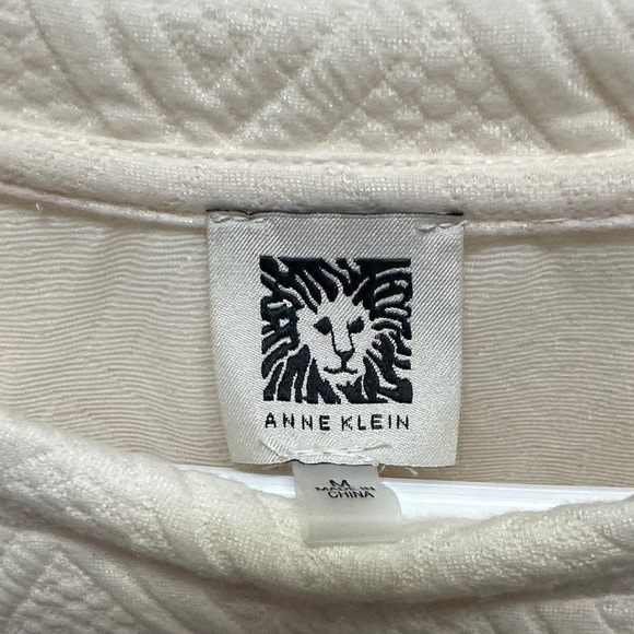 Anne Klein Ivory Textured Knit Top - Picture 2 of 5